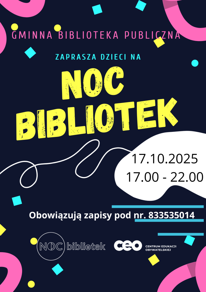 Miniturka artykułu: Noc Bibliotek już 17.10.2025