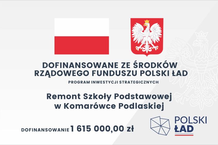 Miniturka artykułu: „Remont budynku Szkoły Podstawowej w Komarówce Podlaskiej”