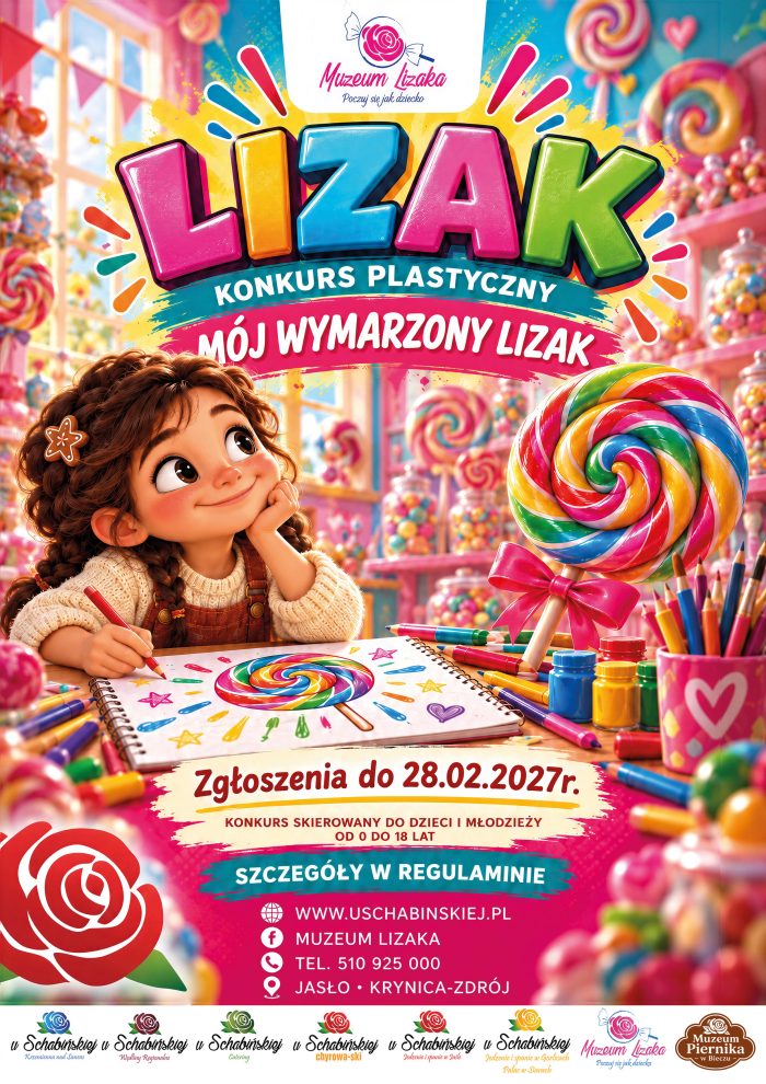 Miniturka artykułu: ,, MÓJ WYMARZONY LIZAK” – 2026/2027 konkurs plastyczny