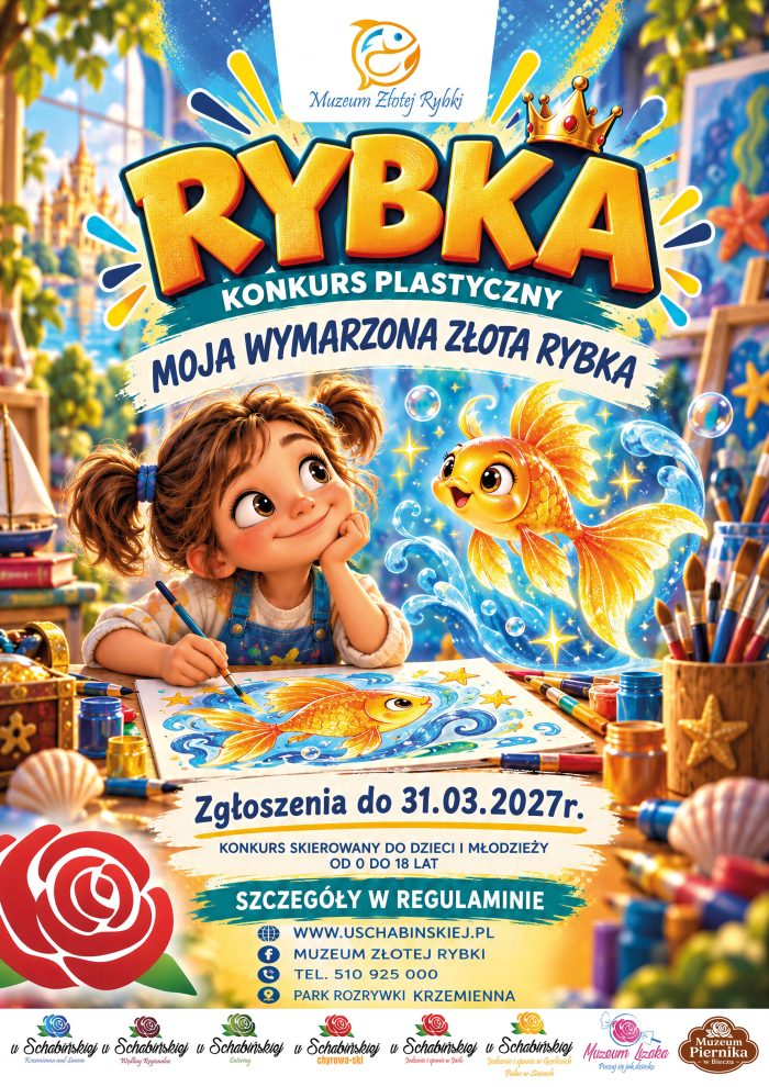 Miniturka artykułu: ,, MOJA WYMARZONA ZŁOTA RYBKA” – 2026/2027 konkurs plastyczny